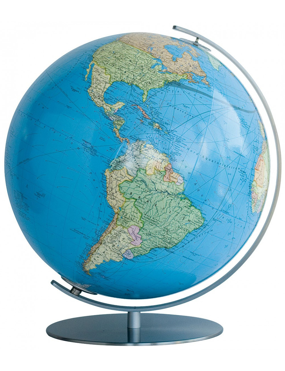 Ancien globe terrestre lumineux hauteur 42 cm ( n°2)